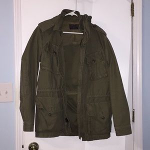 J. Crew Men’s Military Jacket. Hooded. Size S.